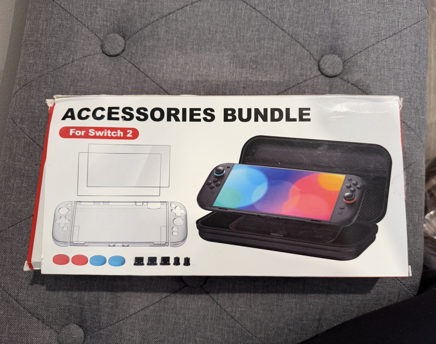 Nintendo Switch 2 Accessories Bundle Console Carrying Case Kit