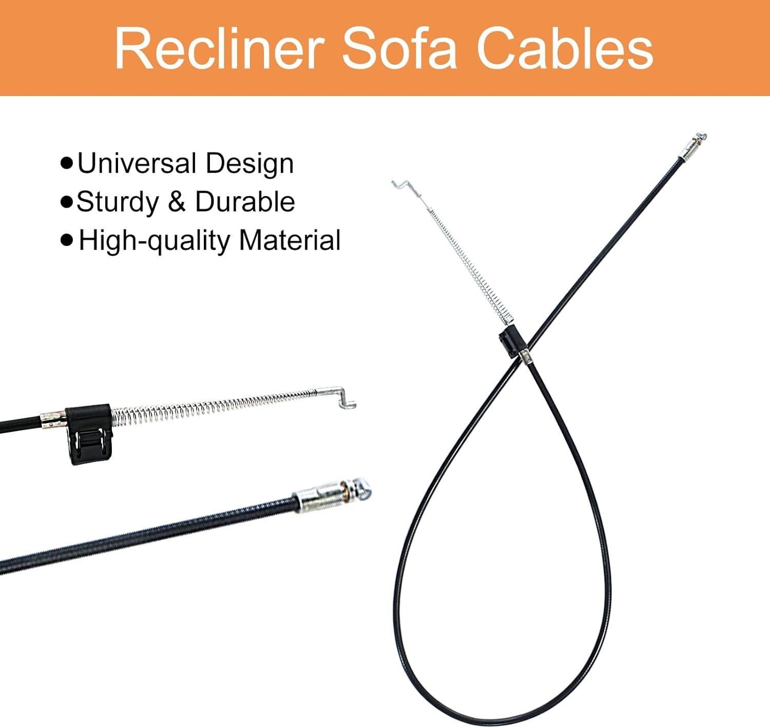 Durable 38.2in Universal Recliner Cable - Perfect Replacement for Most Sofas