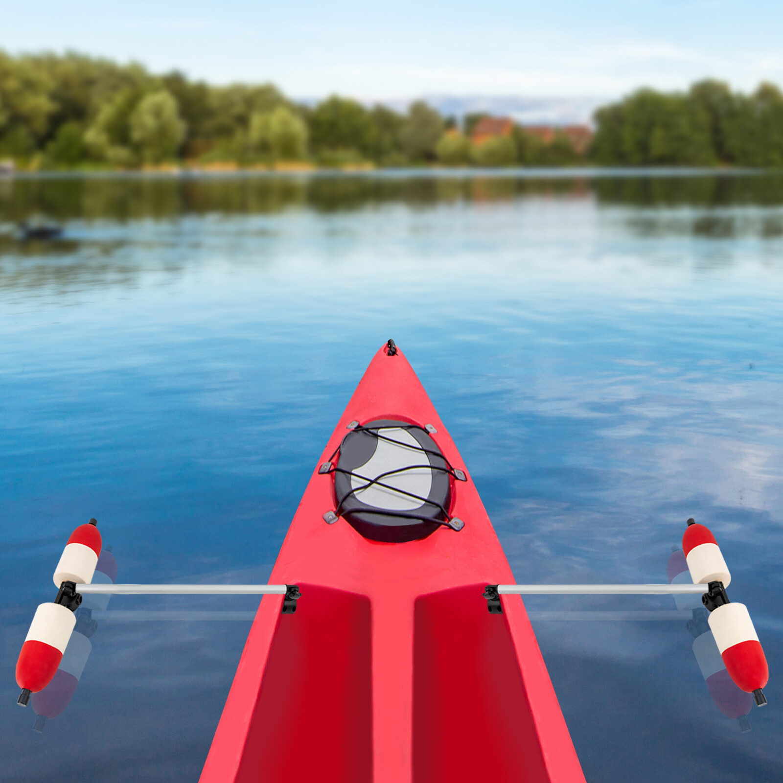 1 Pair Kayak Canoe PVC Stabilizer System Outrigger Arms Fishing Sidekick Kit