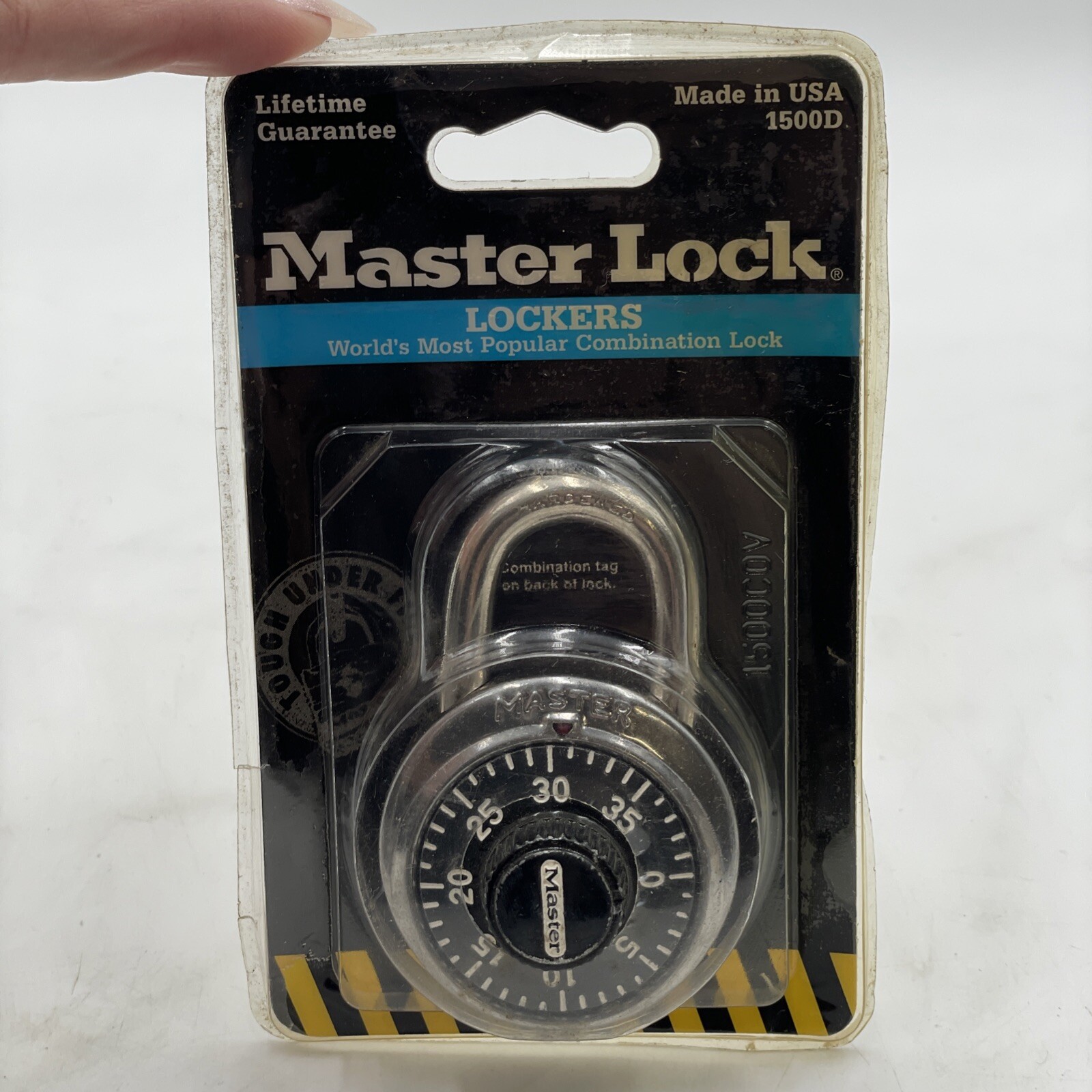 Vintage Master Lock 3/4” Tough under fire the  Combination lock 1500D New 1996
