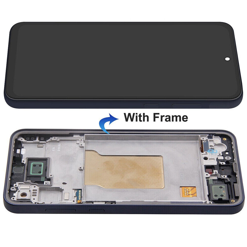 For Samsung Galaxy A35 5G A356 LCD Display Touch Screen Digitizer Assembly Frame