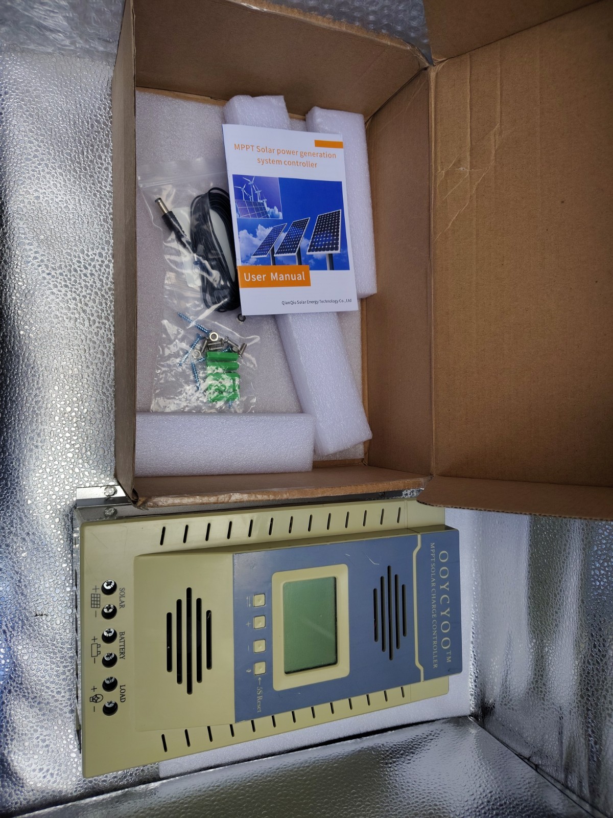 100A MPPT Solar Power Charge Controller K100 Pro (FOR PARTS)