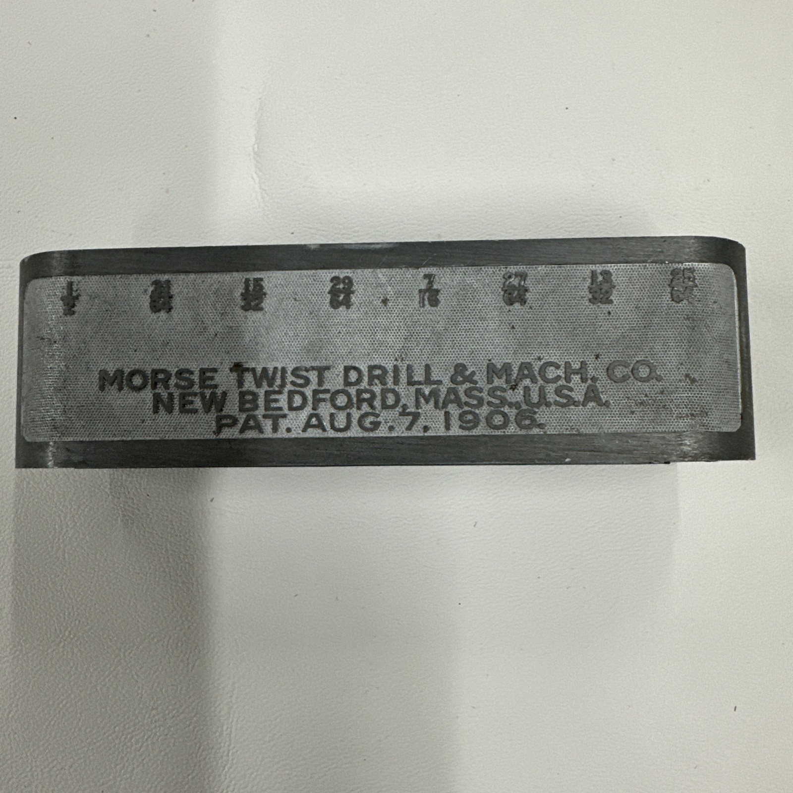 Vintage Morse Twist Drill and Machine Co. Folding Bit Holder Stand Index