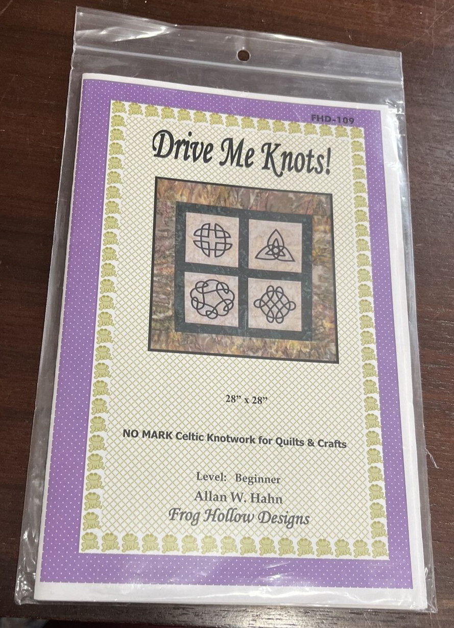 Drive Me Knots! FHD-109 Frog Hollow Designs - Celtic Knotwork for Quilts & Craft