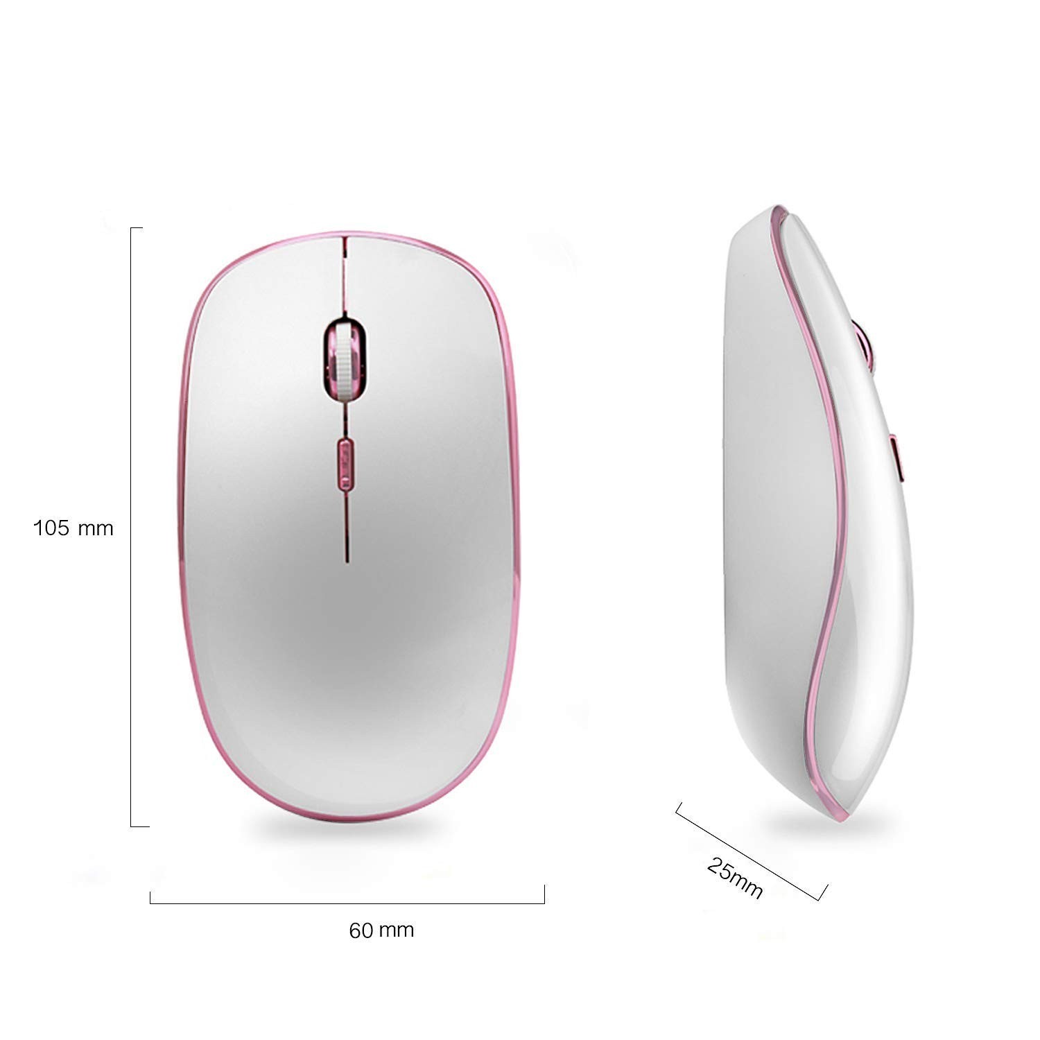 JOYACCESS Wireless Mouse for Laptop - Ultra Thin, Silent, 2400 DPI Portable O...