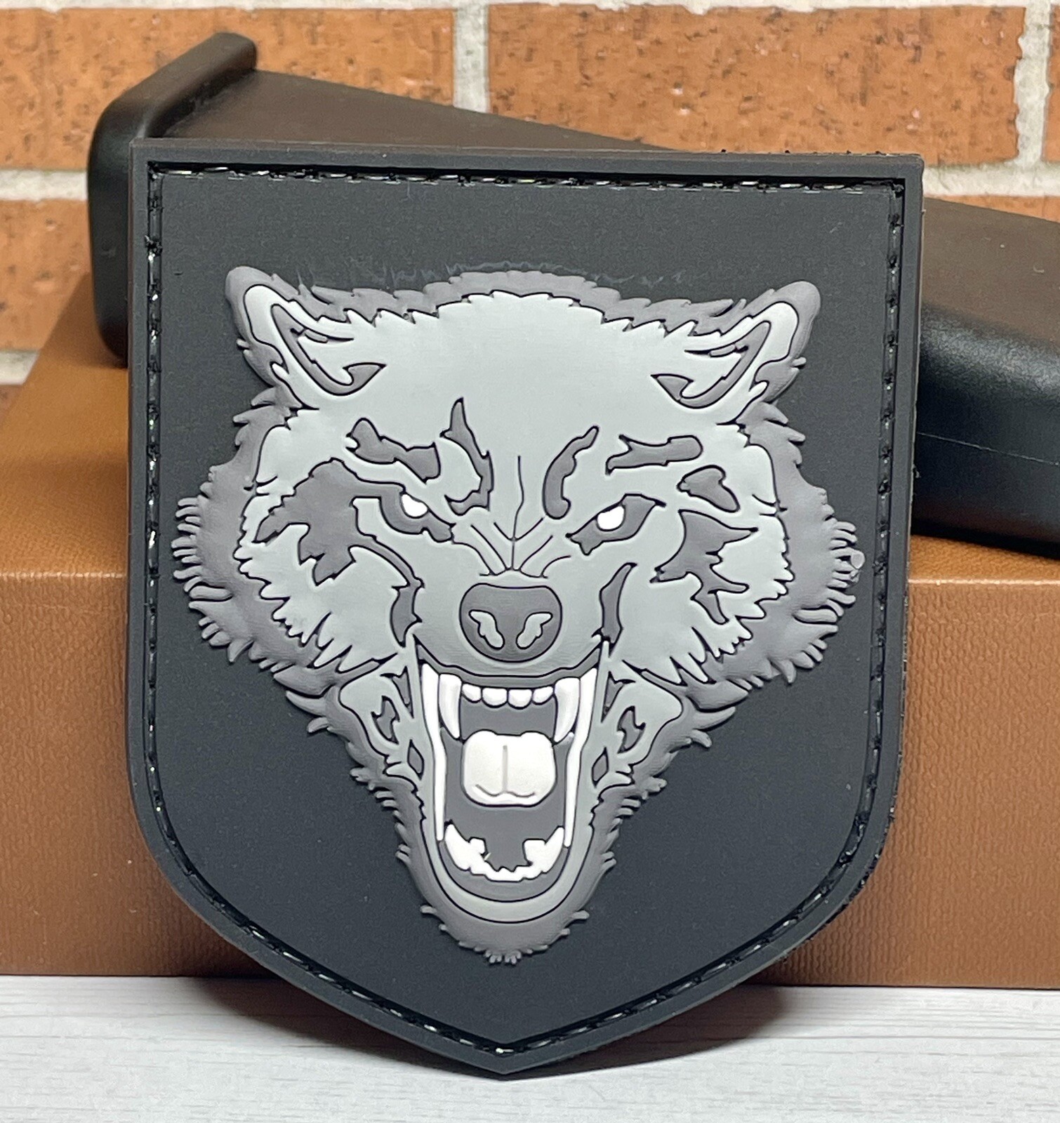 Tactical PVC Patch -  Wolf Patch - Hook Morale Gun Werewolf Patch
