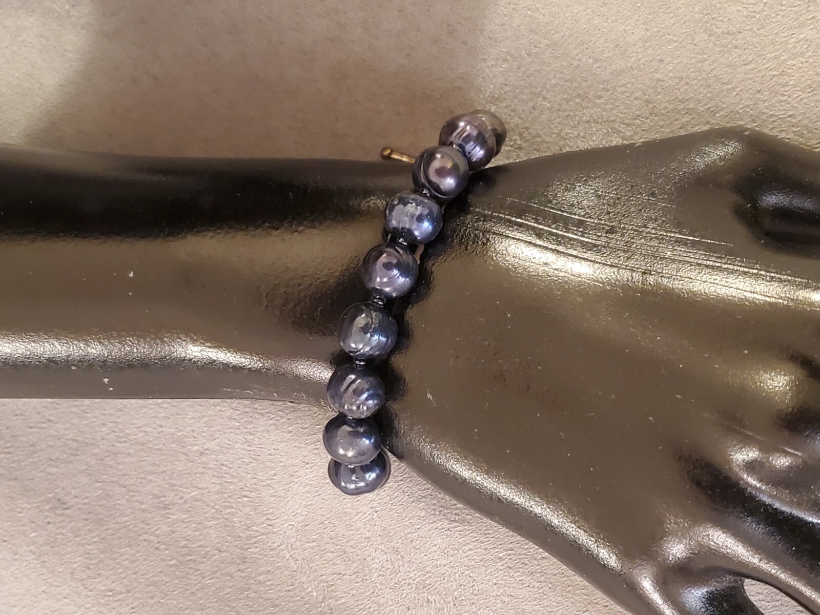 Handmade Purple Dyed Freshwater Pearl Bracelet