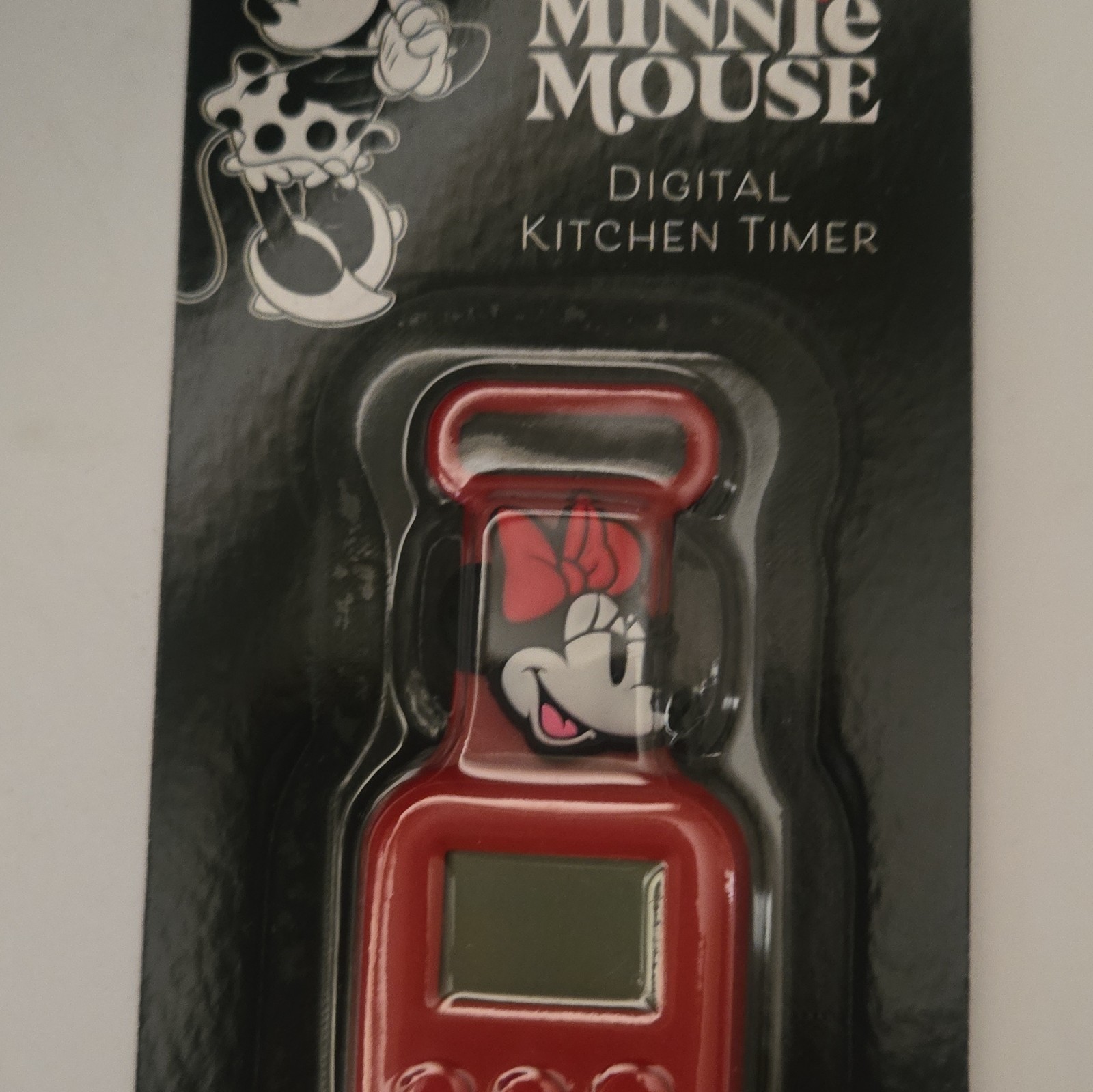 Disney Minnie Mouse Digital Magnetic Kitchen Timer Countdown/Count Up Red