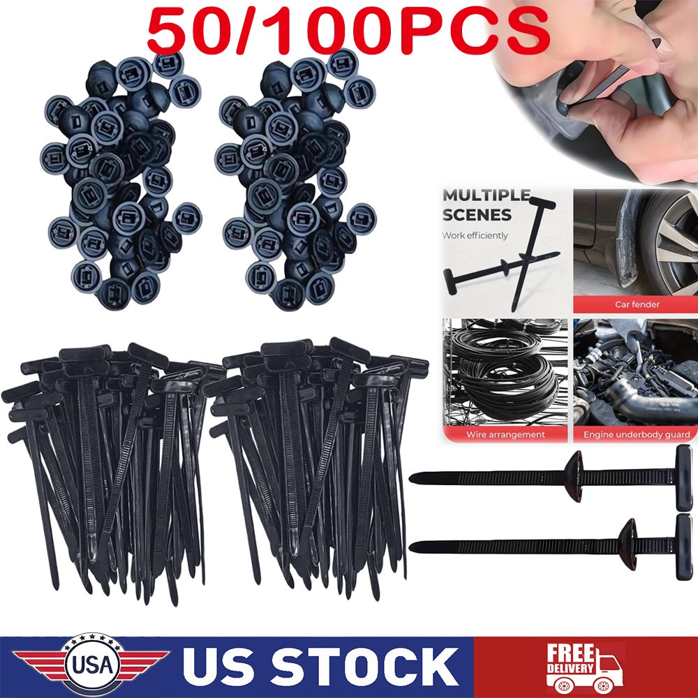Nylon Universal Cable Tie Buckle Self-Locking Nylon Zip Ties Holder NEW
