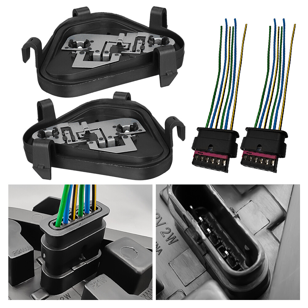 2PCS Brake Tail Light Bulb Socket Harness Wire For 2012-2013 BMW 328i 335i Sedan