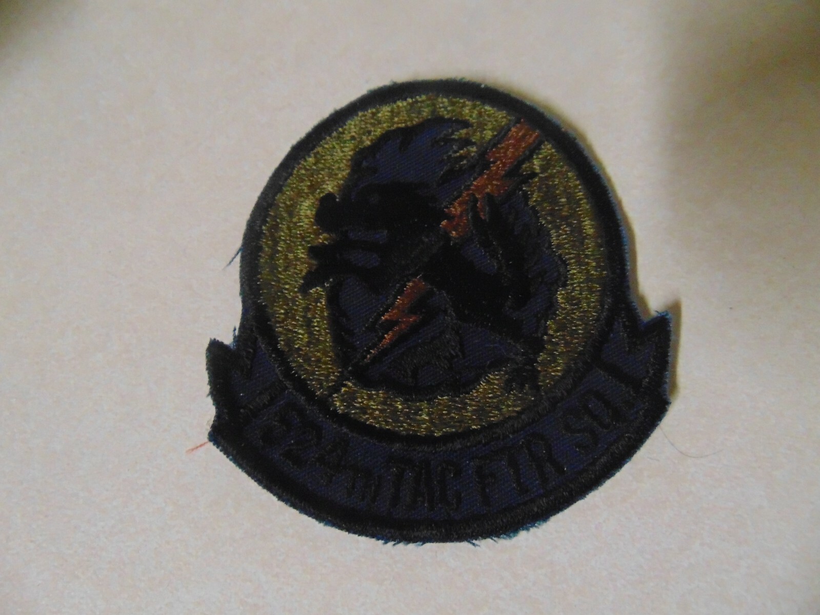 MILITARY PATCH SEW ON OLDER POCKET US AIR FORCE 524TH TACTICAL FIGHTER SQUADRON
