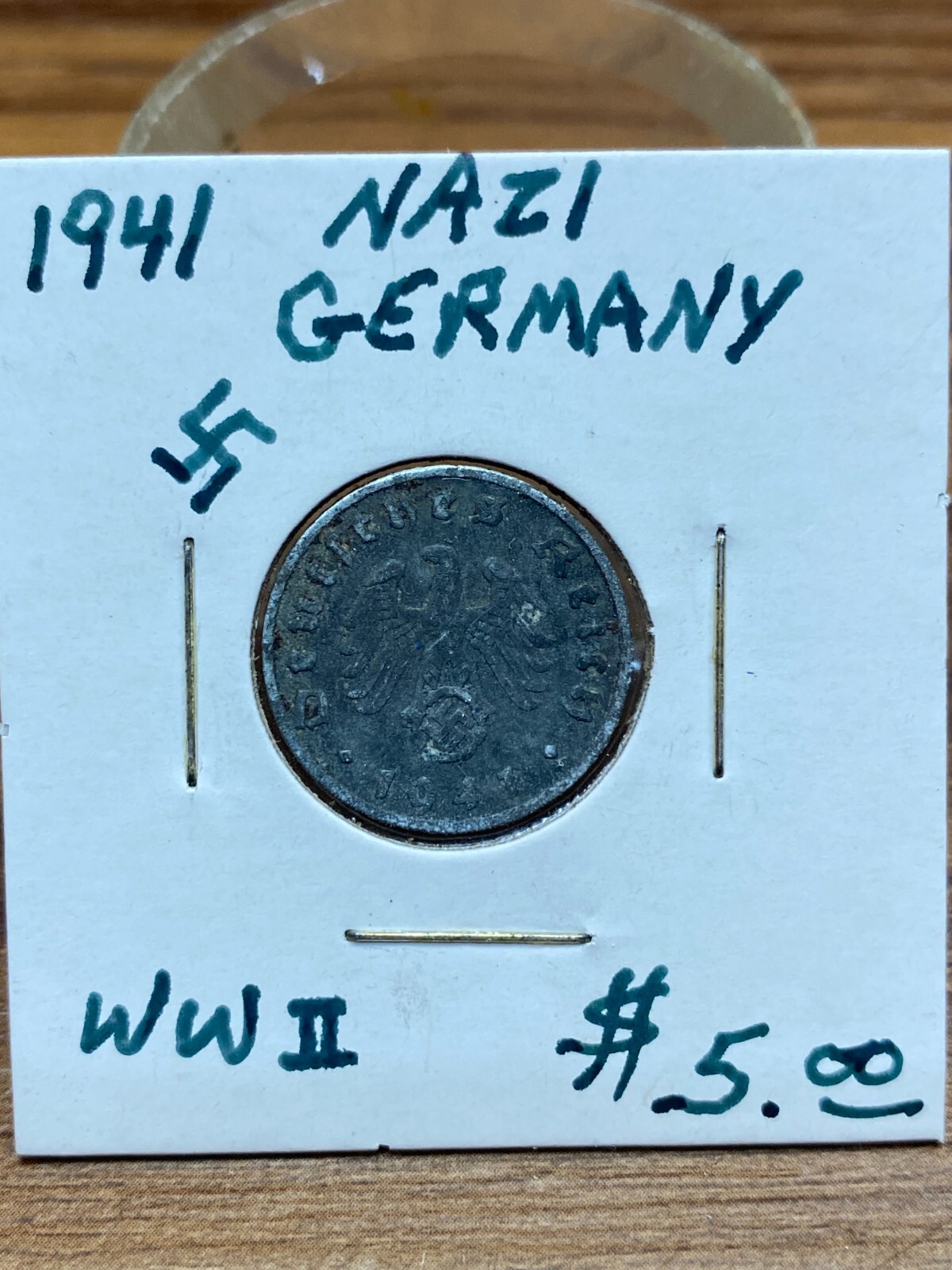 STORAGE UNIT FIND 1941 Nazi Germany 5 Cents REICHSPFENNIG Coin