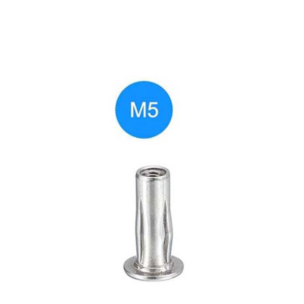 M5 Multi-Grip Rivet Nuts, 20Pcs Threaded Insert 304 Stainless Steel Plus2233