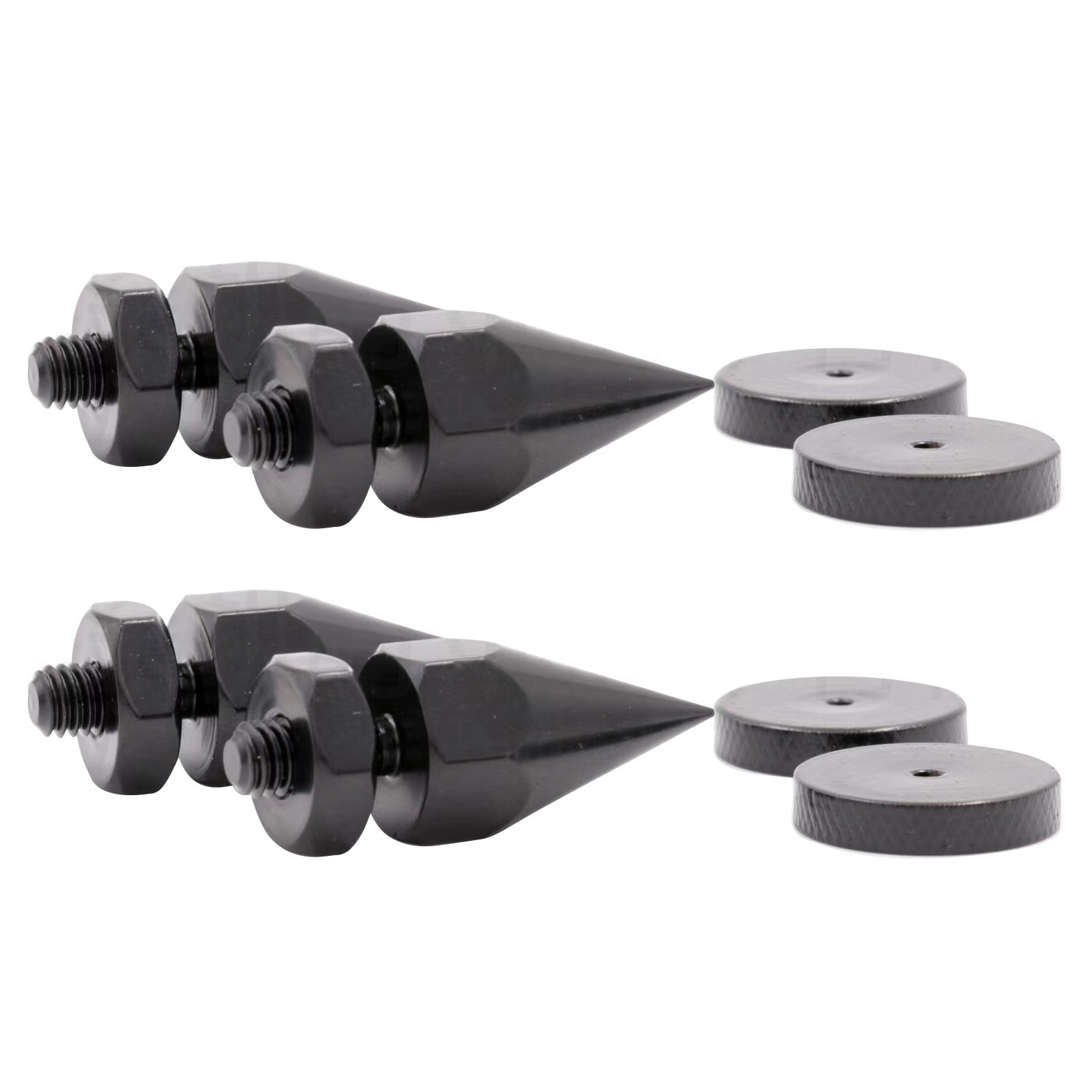 4Pcs M6 Iron Speaker Isolation Spike AMP Studio Monitor Stand Feet Cone 40mm E
