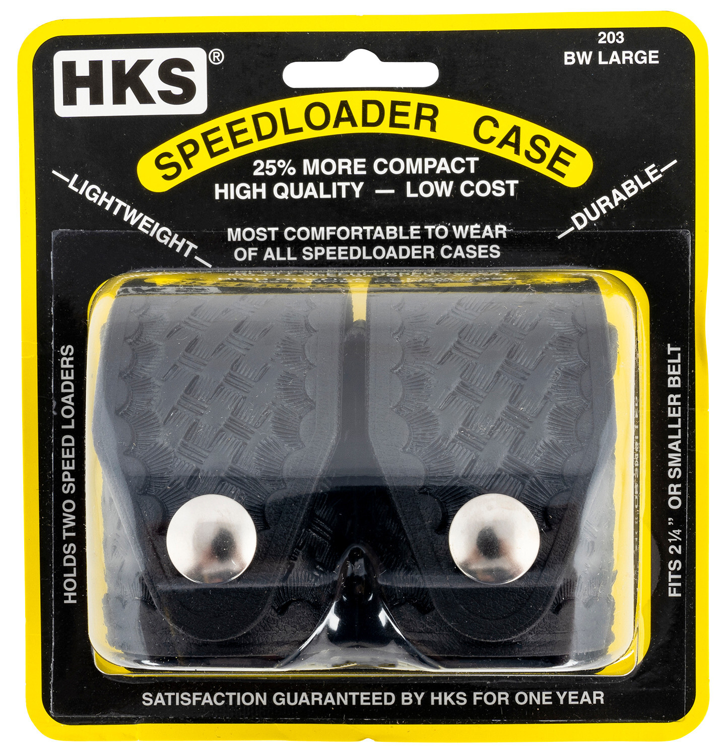 HKS Speedloader Hard Pouch / Case for Large 29-M, 25-5, 27-A Basket Weave