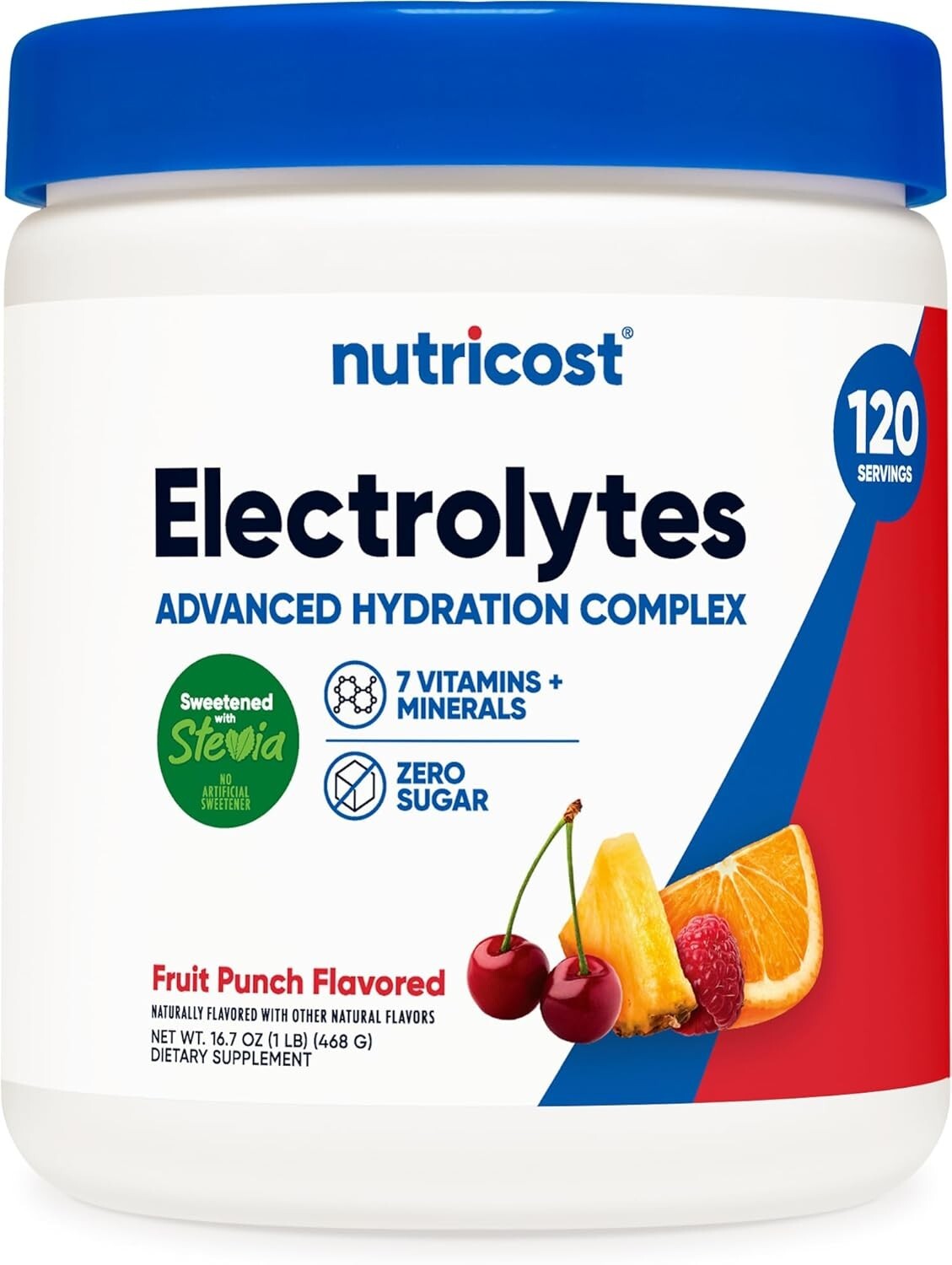 Electrolyte Complex Drink Mix Powder (Fruit Punch) 120 Servings