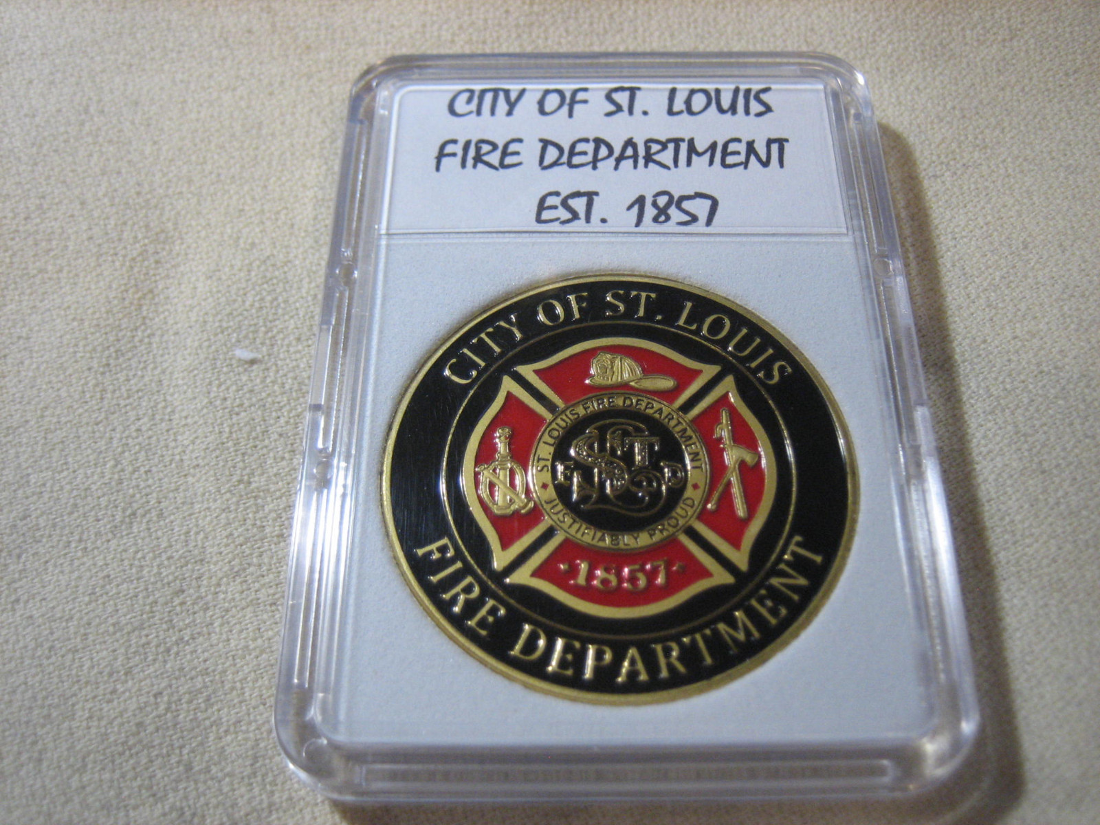 ST. LOUIS FIRE DEPT. Challenge Coin