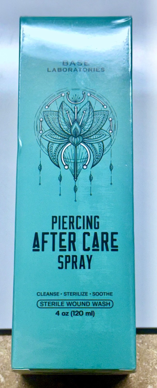 Base Labs Piercing Aftercare Spray |Saline Solution for Piercings Bumps  4 oz