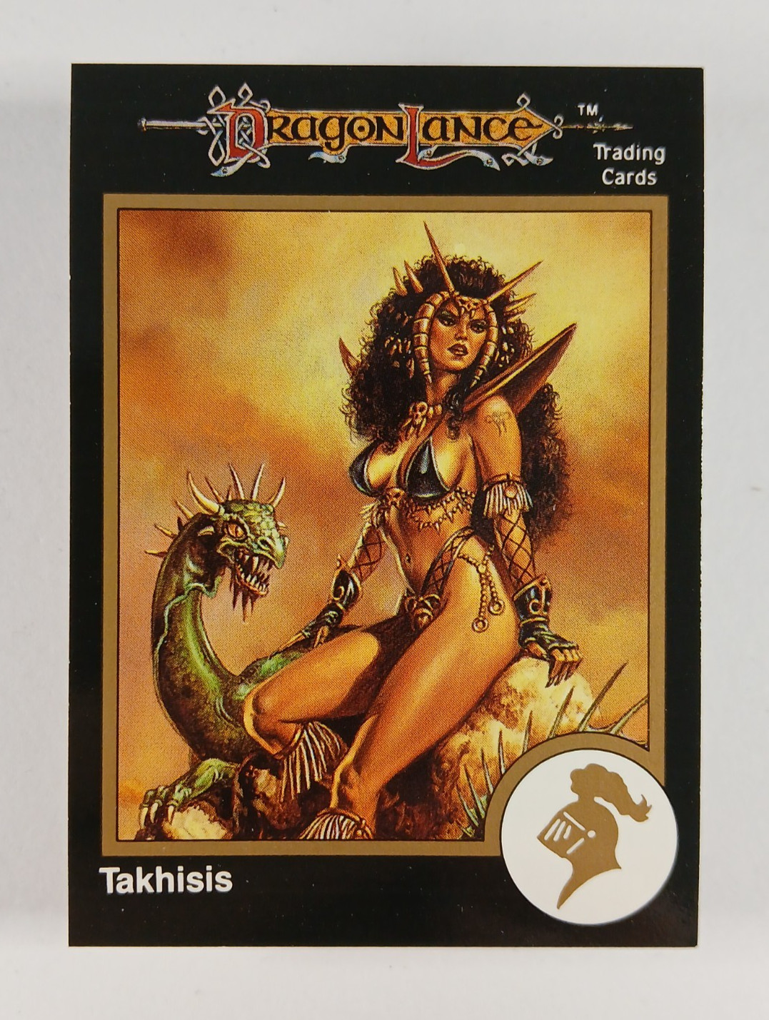 Takhisis, Queen of Darkness #685 Gold - Dungeons & Dragons card (1991 TSR D&D 2e