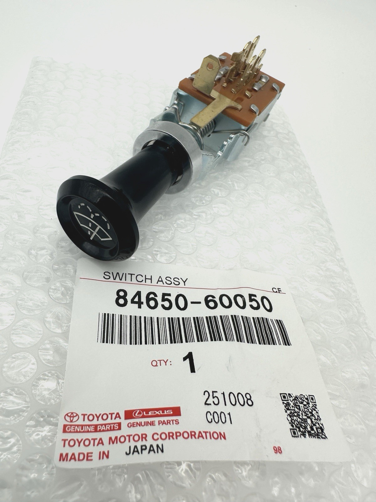 New Toyota Land Cruiser OEM FJ40 FJ55 Windshield Washer Switch 84650-60050