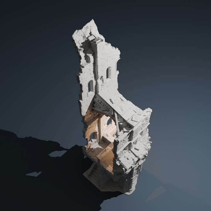 Temple Ruins Staircase | Wargame Terrain | 1 Multi-Piece | FDM printed