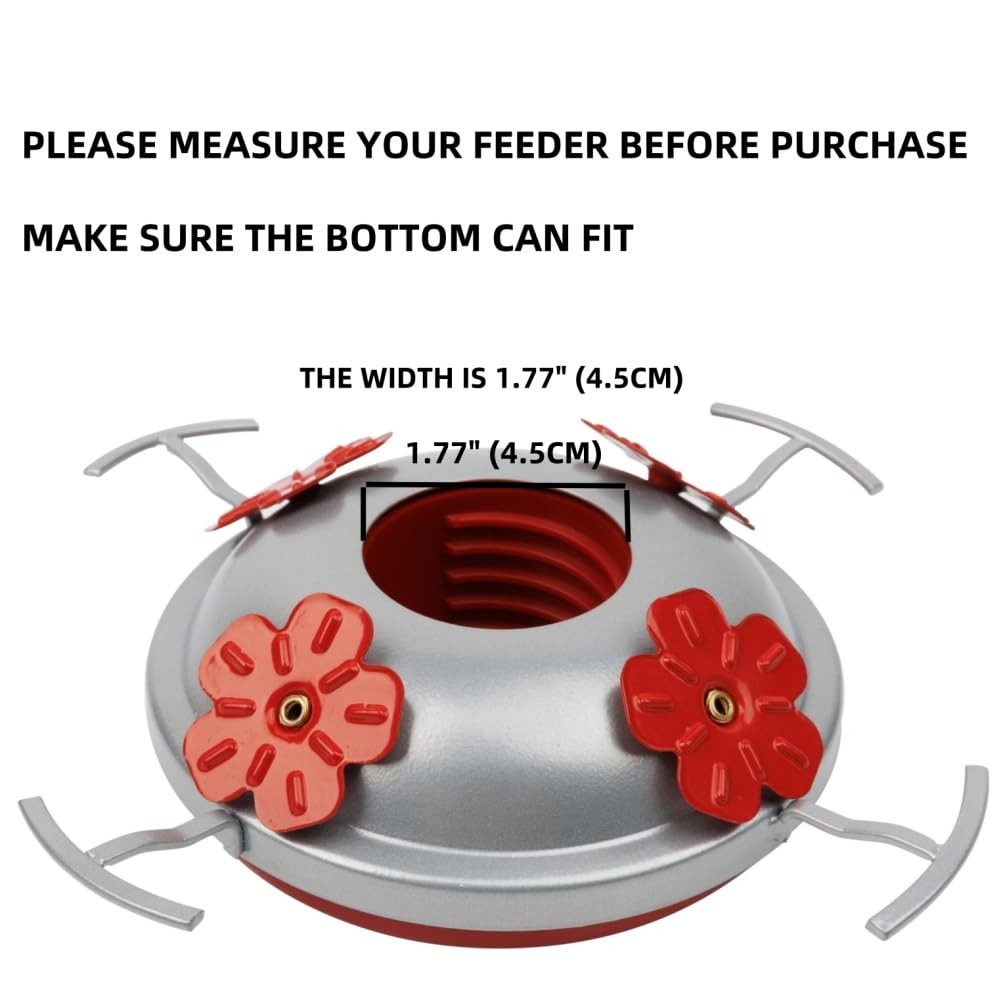 Hummingbird Feeder Accessories Bottom for WOSIBO Red