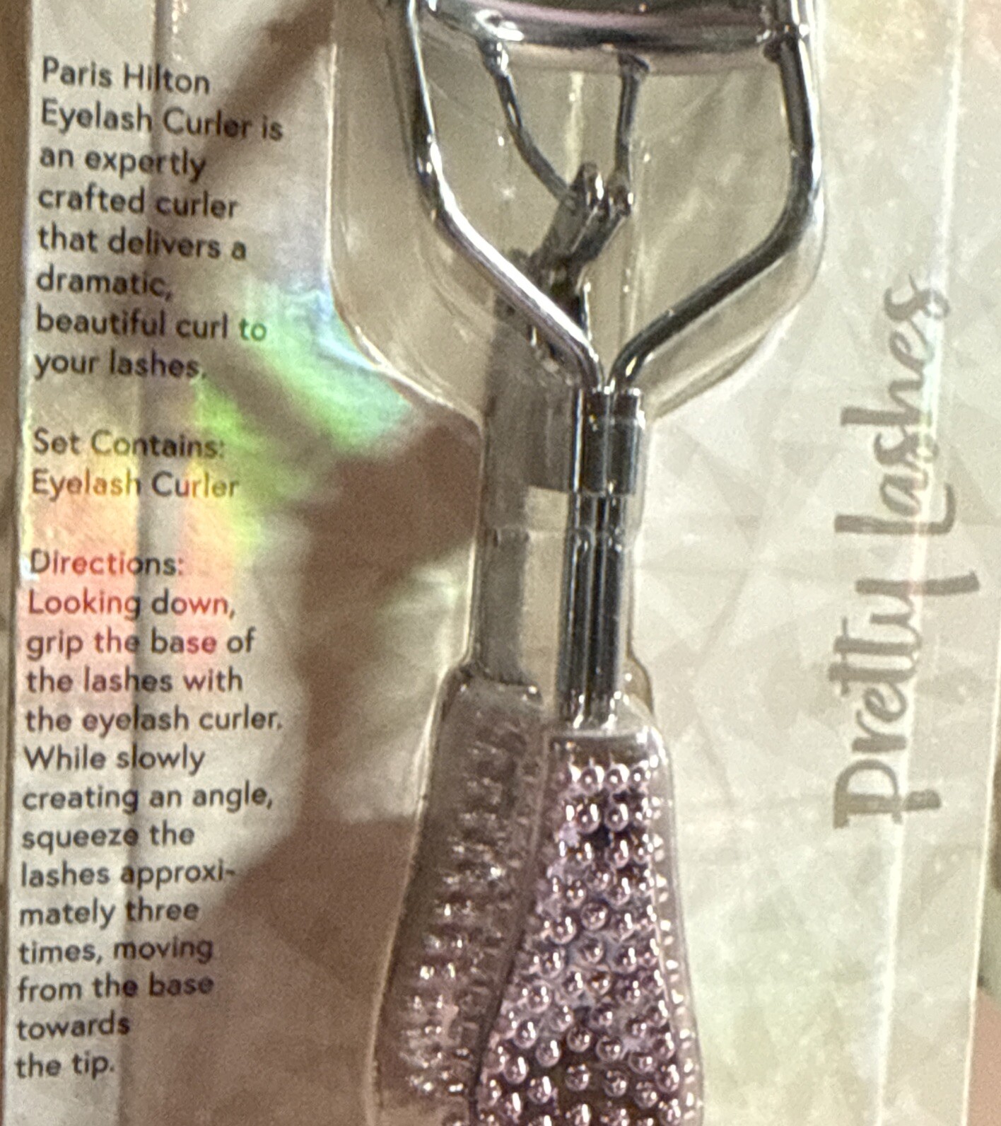 Paris Hilton Pretty Lashes EYELASH CURLER Pink Bling