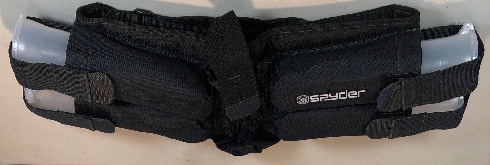 Kingman Spyder Paintball Ammo Harness/Belt Black Holder 4 Tubes Included