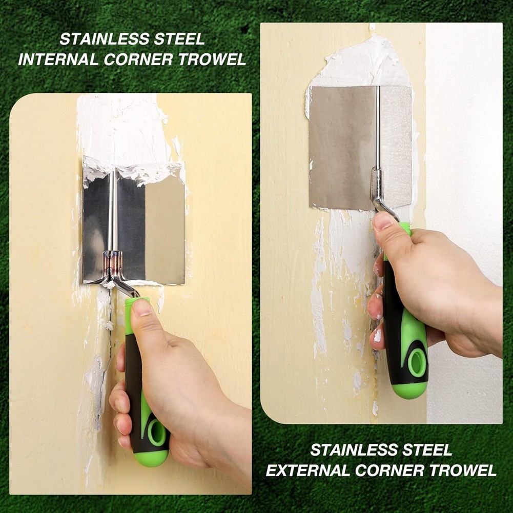 Drywall Corner Tool Set & Internal Corner Trowel 5'' & 3.94'' B9O92417
