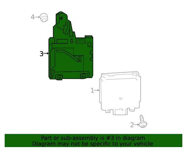 Genuine Ford Blind Spot Detection System Warning Sensor Bracket GD9Z14D189A