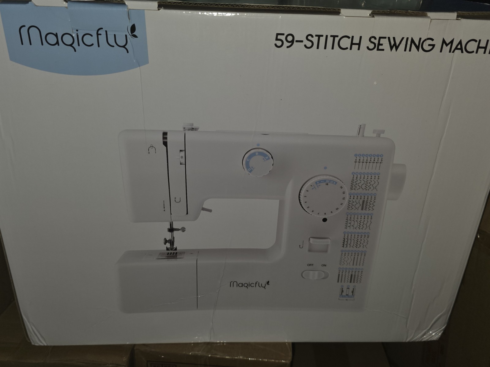 Magicfly Sewing Machine, 59 Stitch Sewing Reverse Sewing NIB