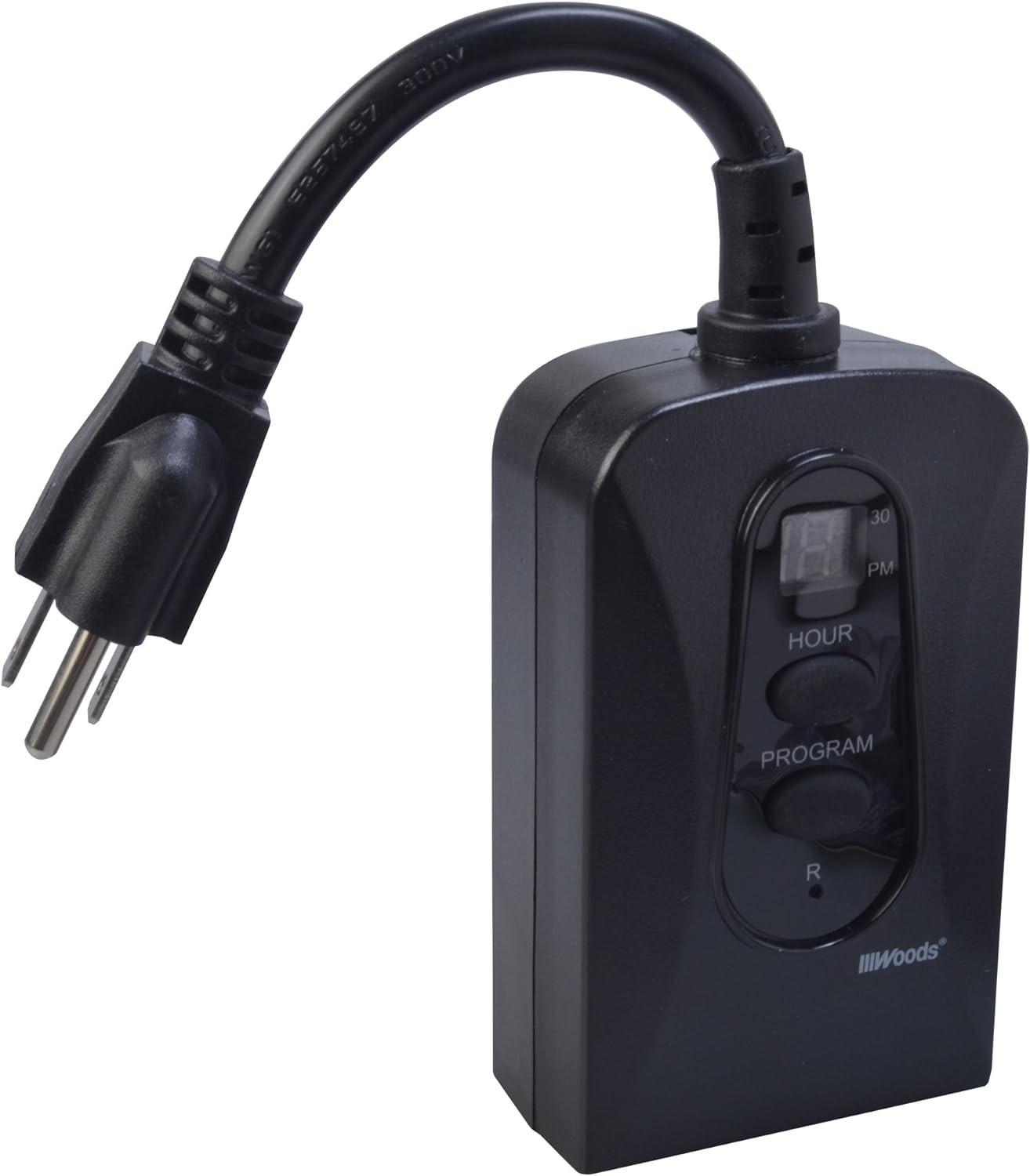 Woods 50016WD Outdoor 24-Hour Digital Plug-In Block Heater 24-Hour, Multi