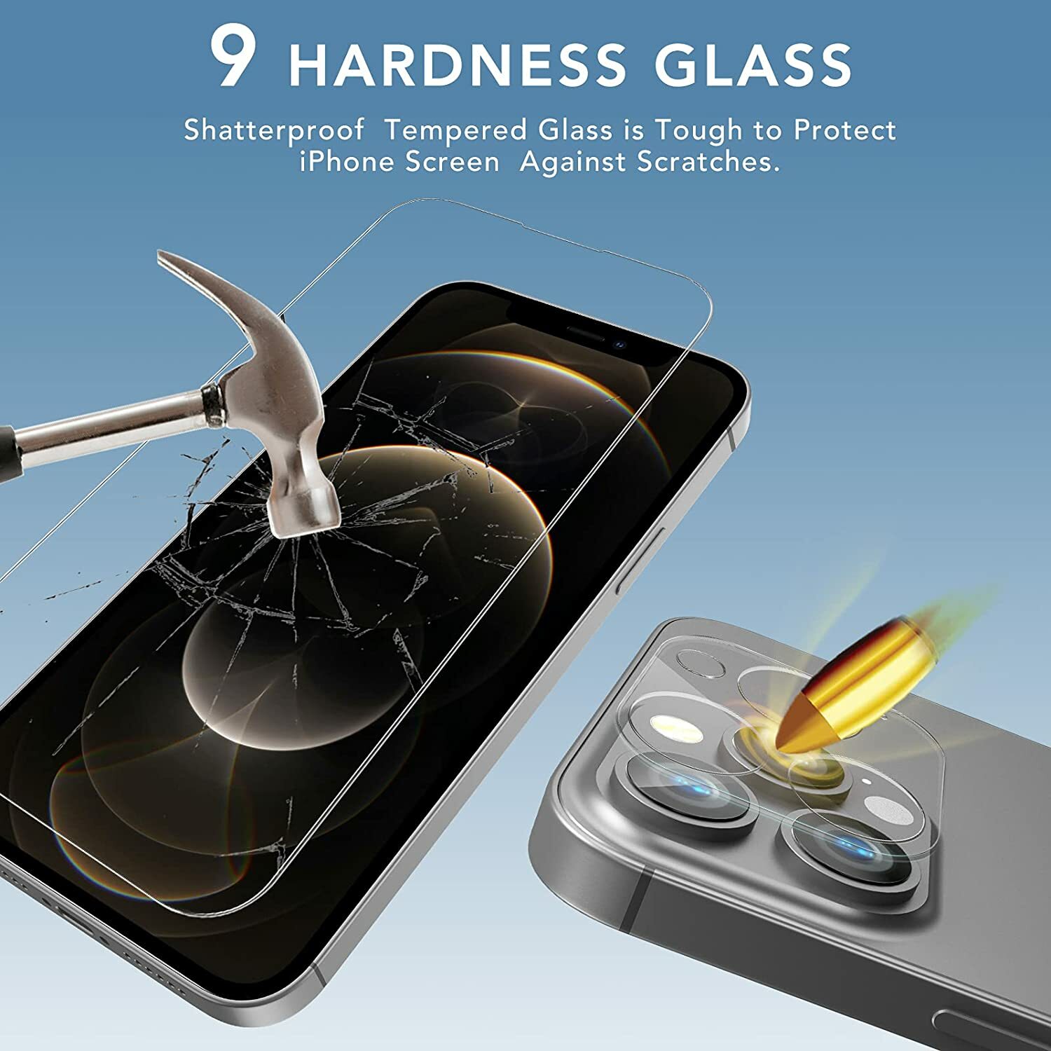 For iPhone 13 Pro Max/Pro/13 Mini Tempered Glass Screen Protector Film Coverage