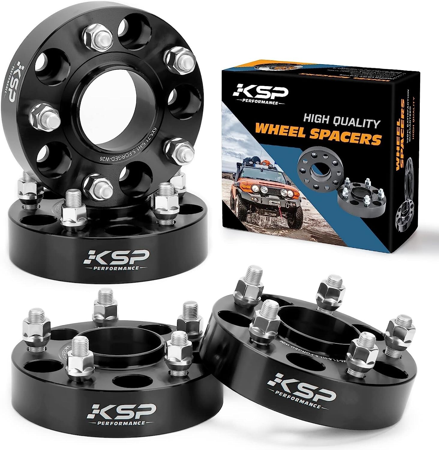 KSP 4pcs 2" 5x5'' Hubcentric Wheel Spacers for Jeep JK Wrangler Grand Cherokee