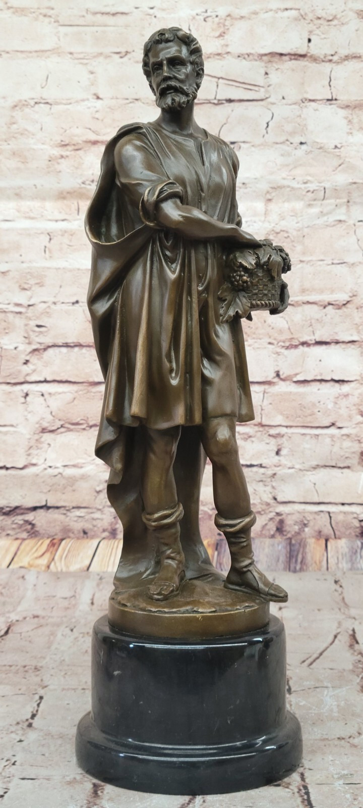 Handmade Classic Bronze Sculpture - For Season Male Figurine by Zegut/Tusey Sale