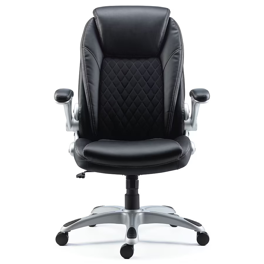 Staples Sorina Ergonomic Bonded Leather Swivel Executive Chair,...