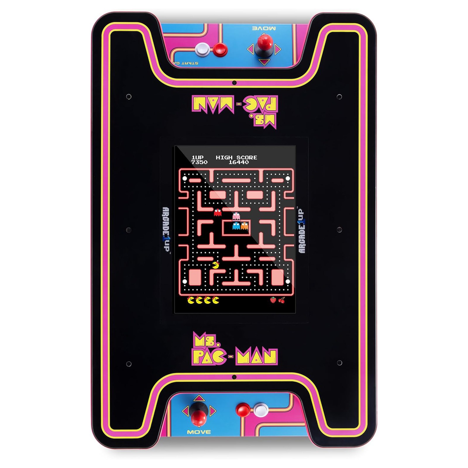 Arcade1Up Ms.PAC-MAN Arcade Cocktail Table 2 Player Control Panel (Open Box)