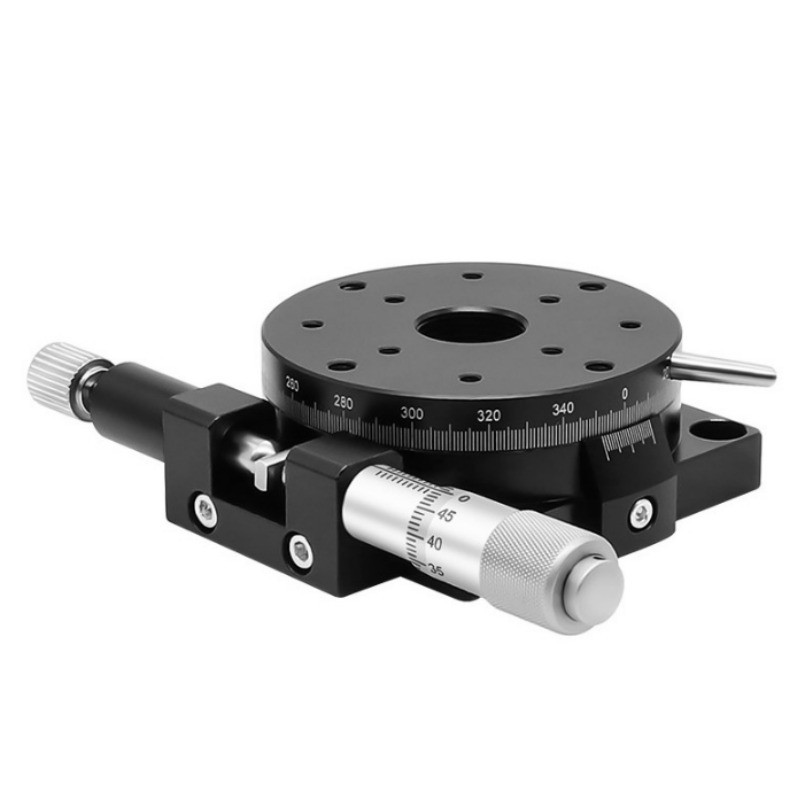 R-axis Rotary Stage Displacement Table 360 ° Angle Fine-tuning Indexing Discs