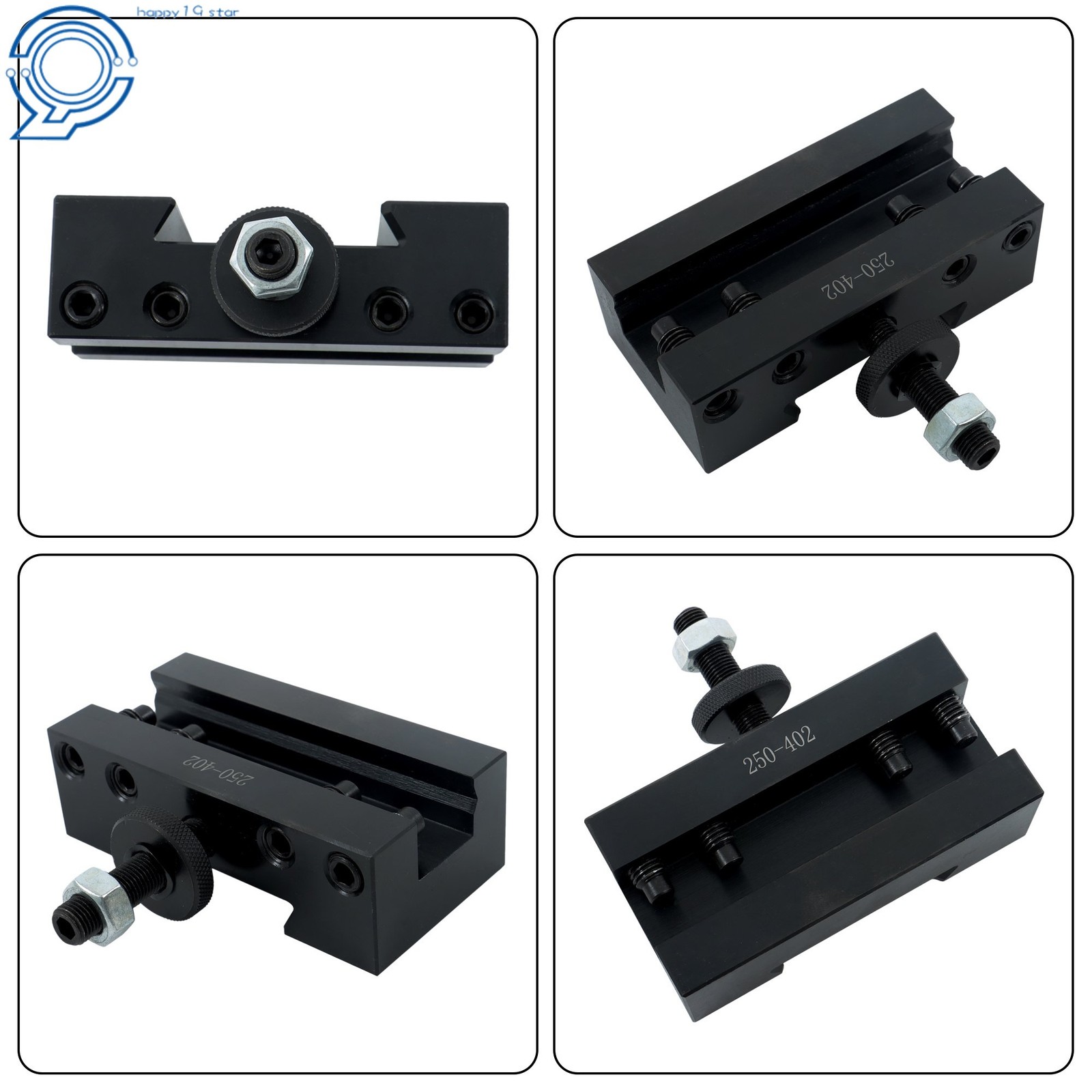 Quick Change CA #2 Tool Post Set 250 402 for Lathe Turning Operations