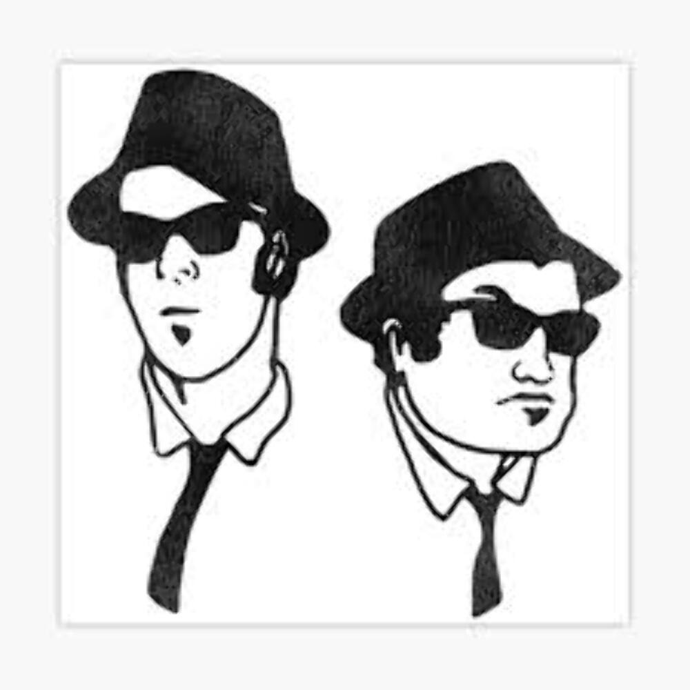 Blues Brothers Die Cut Vinyl Decal