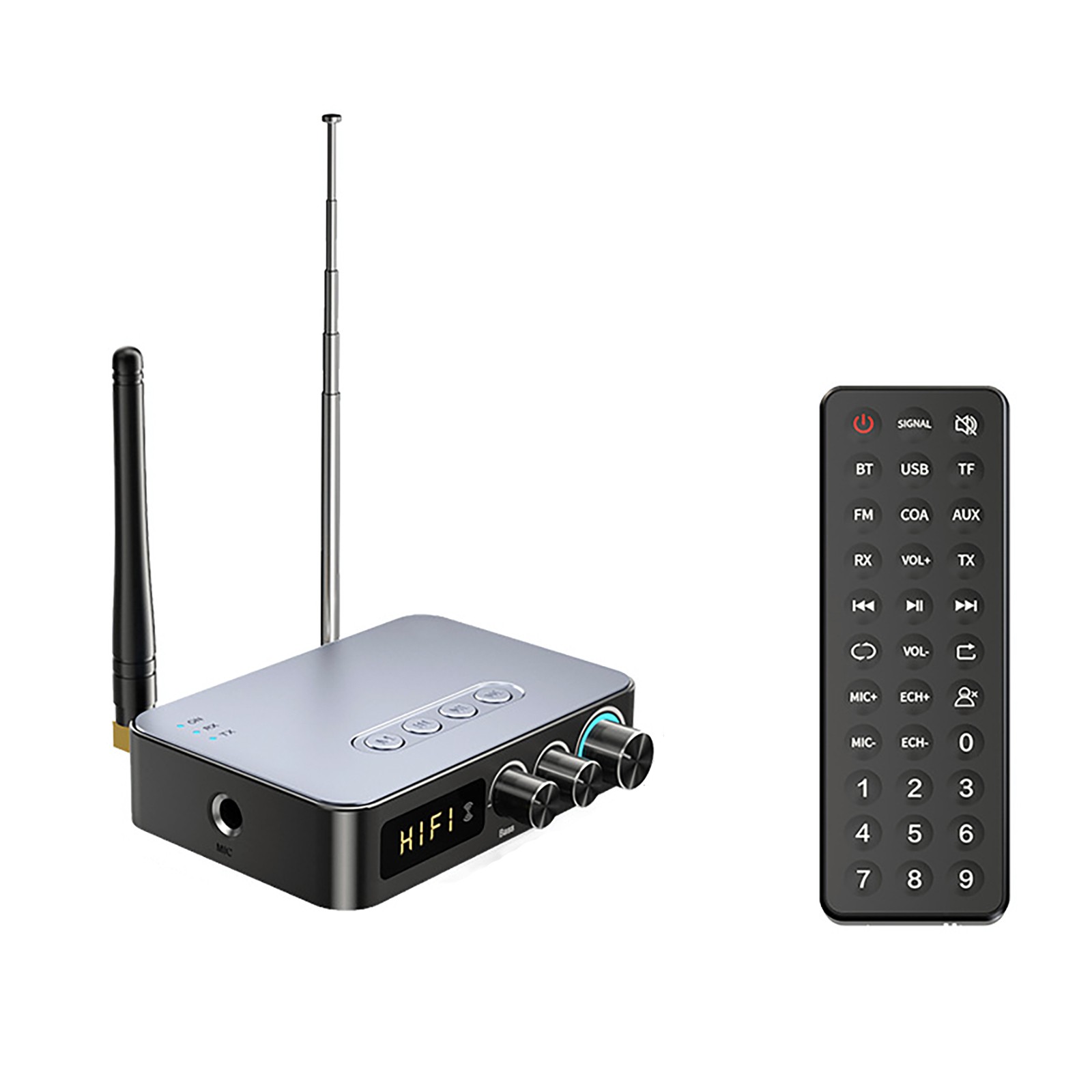 4 IN 1 3.5mm AUX NFC to 2 RCA Bluetooth 5.1Audio Adapter Transmitter Receiver