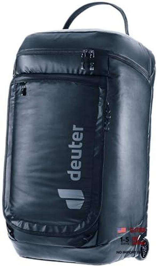 Deuter Unisex Duffel Pro Roller 90L - Convertible 90L Travel Duffel - Black