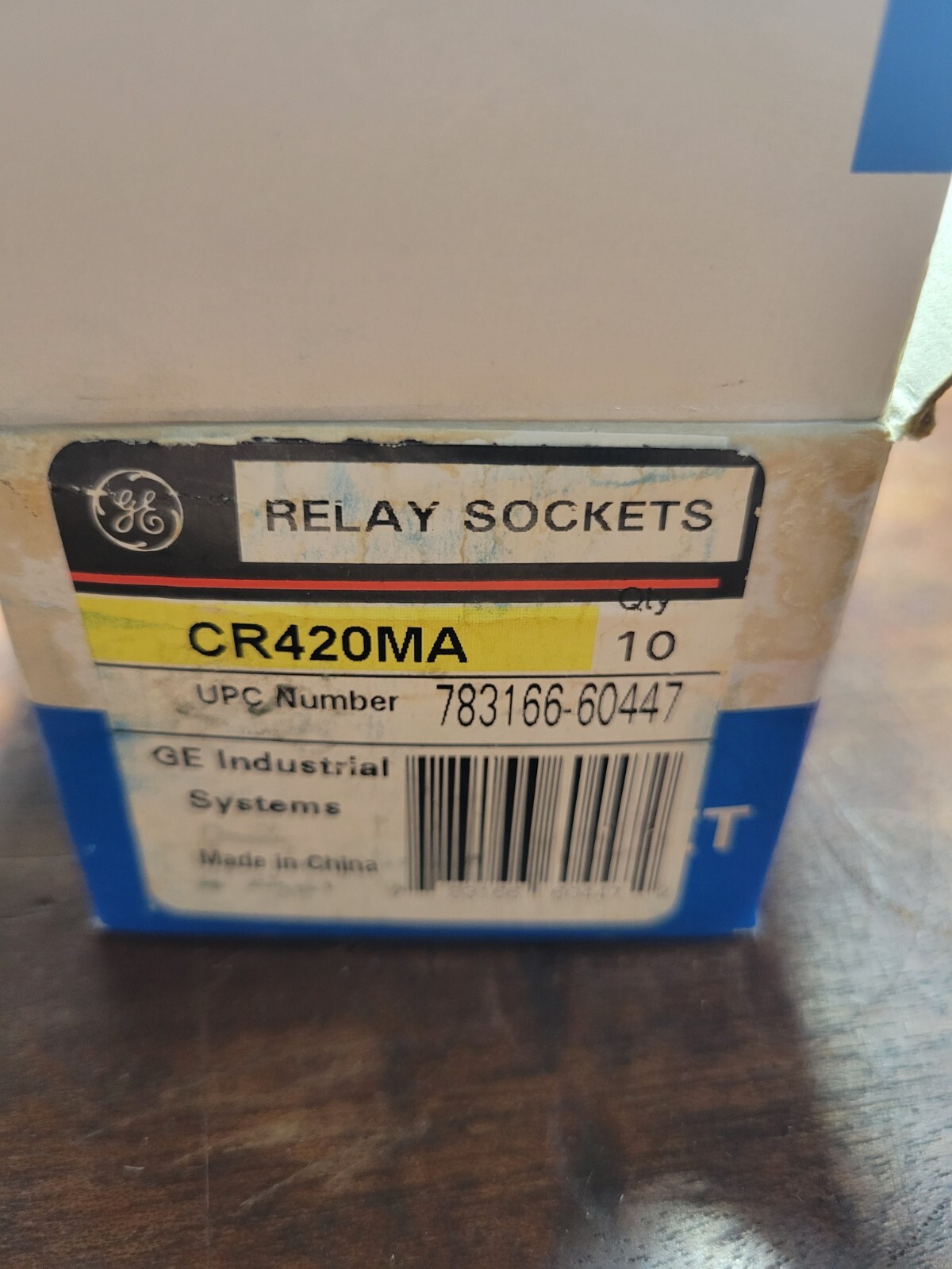 6 General Electric CR420MA GE Relay Socket Lot New OEM