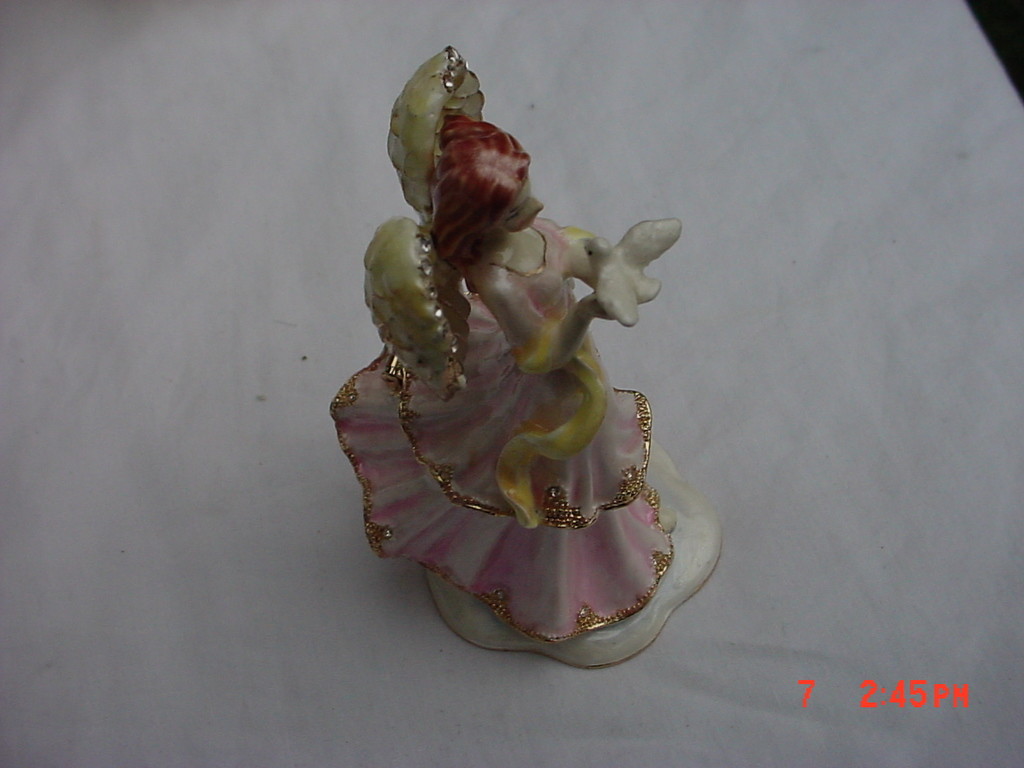 Kubla Angel Jeweled Trinket Box