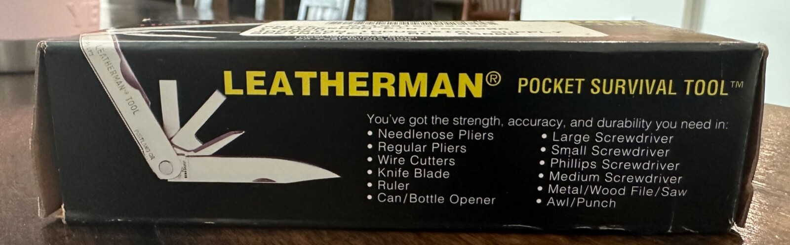 Leatherman 1992 Black Multi Tool With Leather Sheath Barely Used