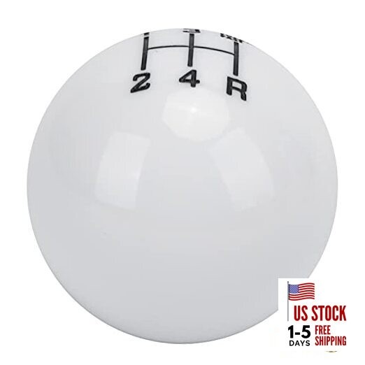 Round Ball Gear Shift Knob, M12x1.25 5 Speed Gear Shift Knob Head with 3
