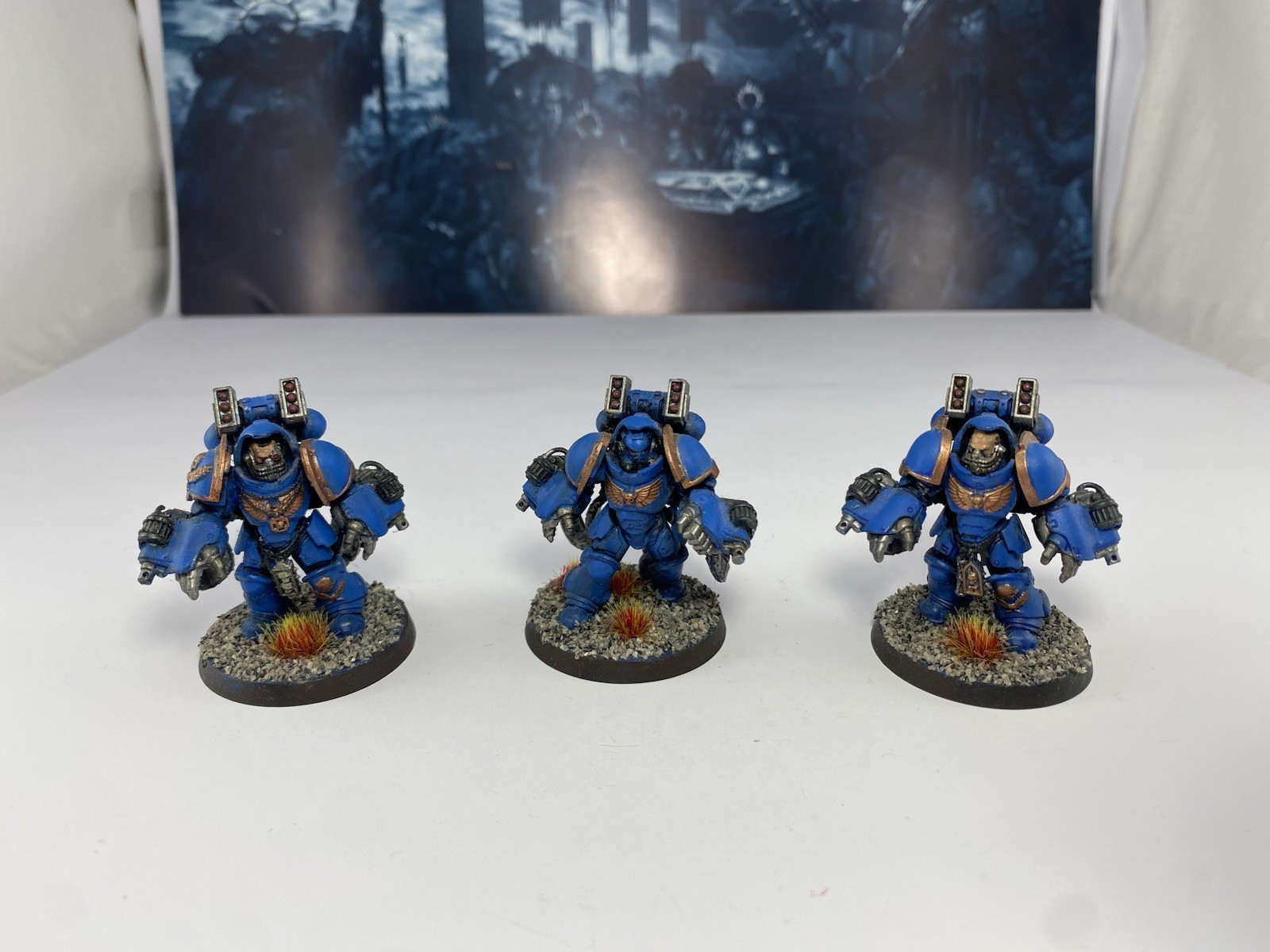 Warhammer 40k Space Marines Primaris Aggressors Well Painted & Based GW UM
