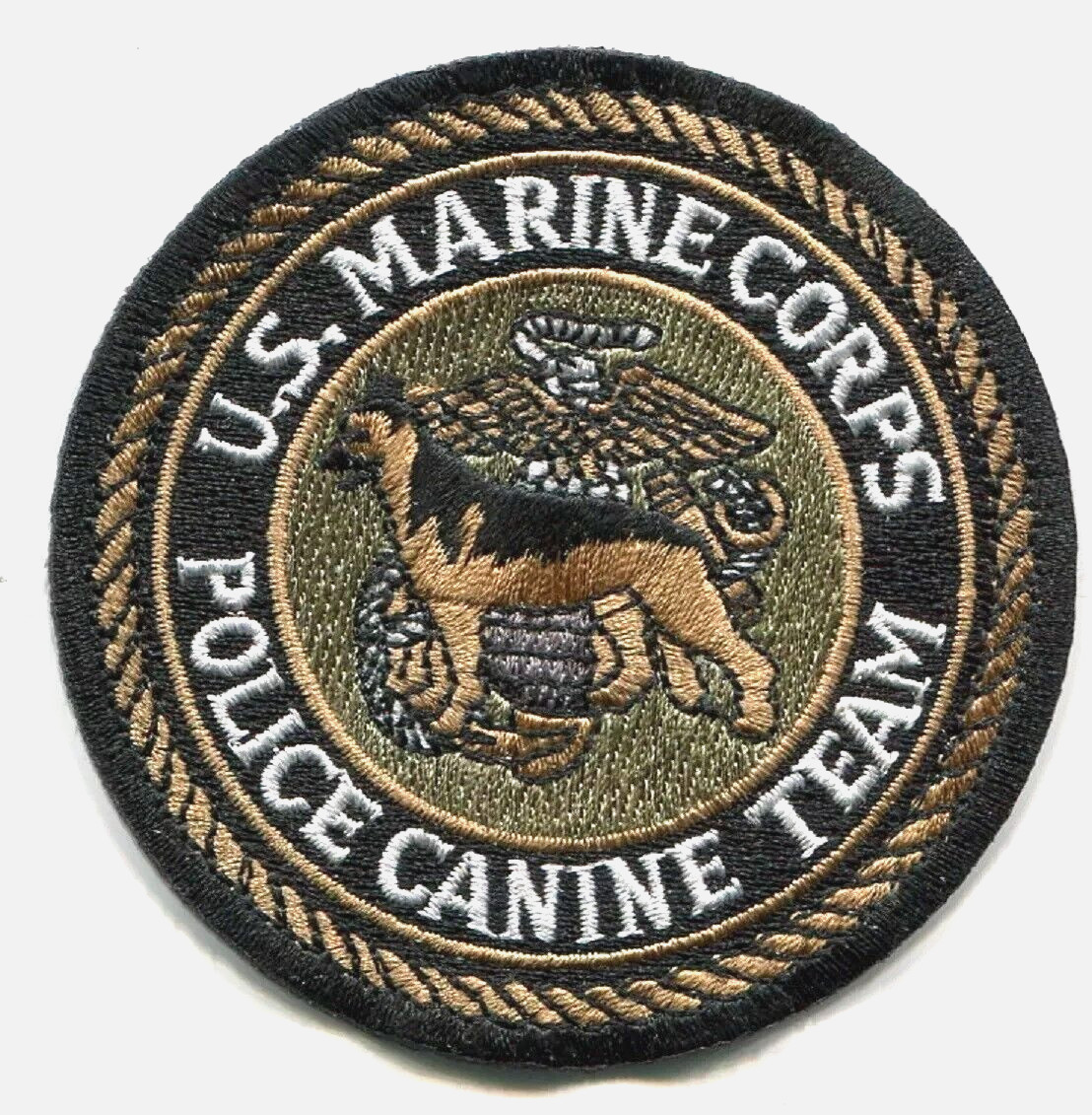 USMC CANINE MP SWAT POLICE K-9 GERMAN SHEPHERD SEARCH and RESCUE vêlkrö PATCH