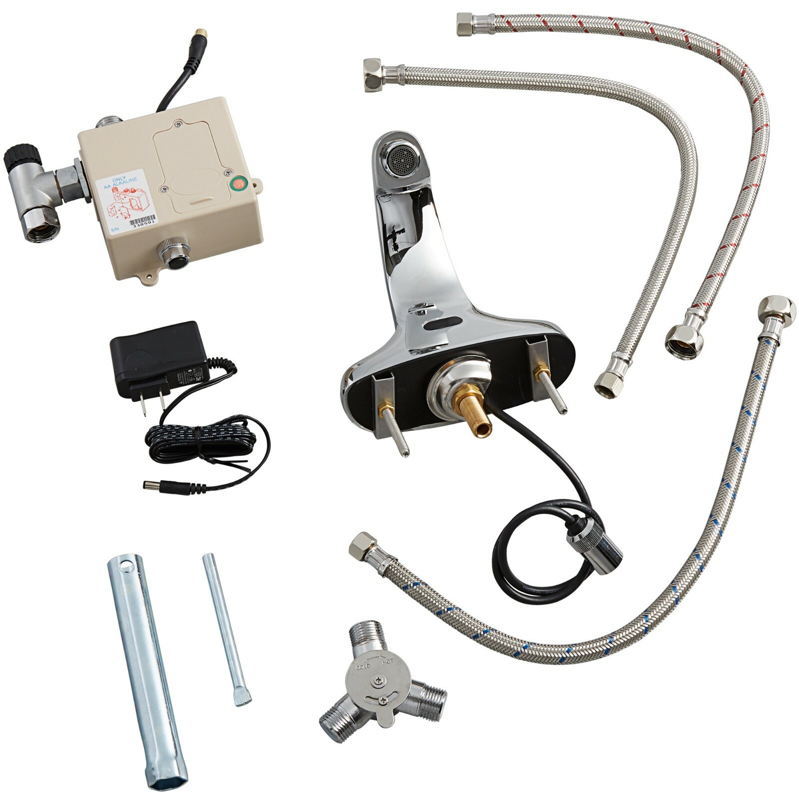 Waterloo 750EFDM Deck-Mounted 4" Hands-Free Sensor Faucet New