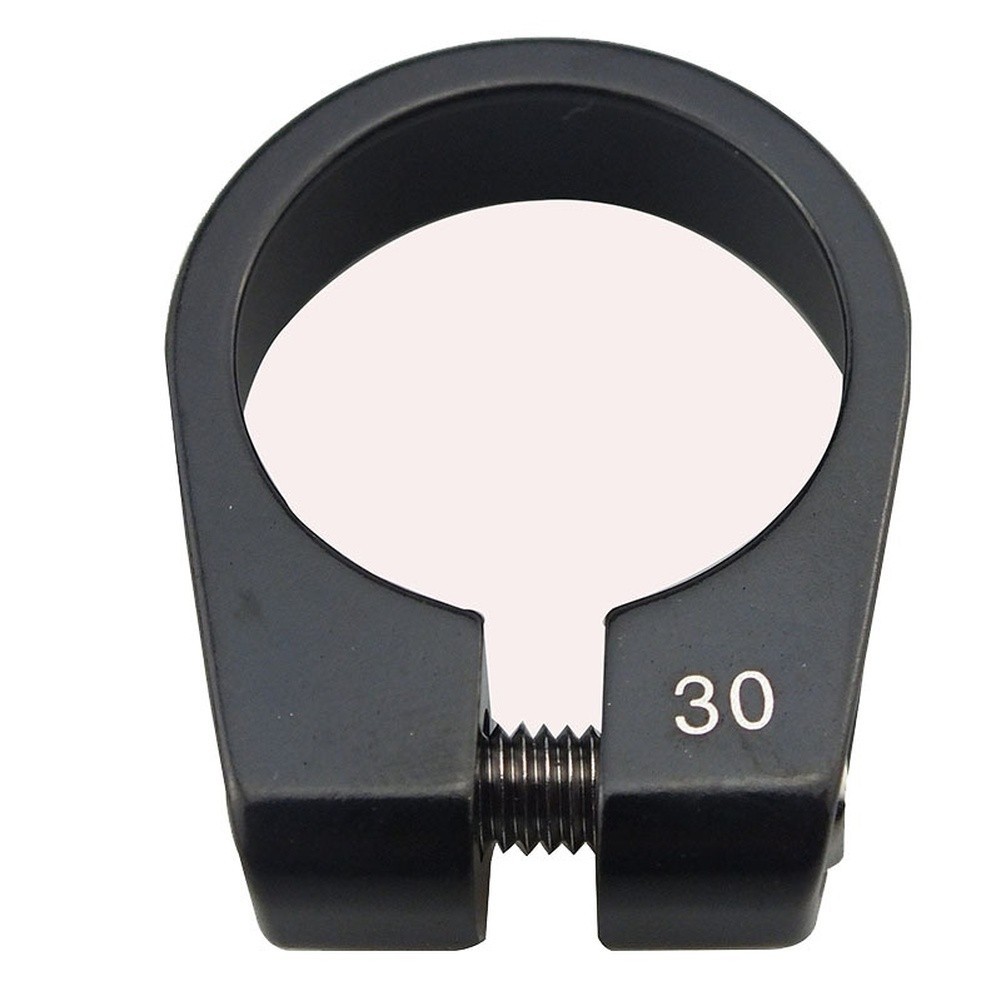 Black 30mm Aluminum Alloy Seatpost Clamp for For Balance and Fixie Bikes